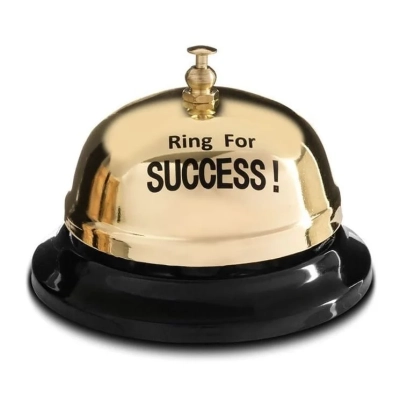 Biurkowy Dzwonek na Sukces - Motywacyjny Gadżet „Ring For Success!”