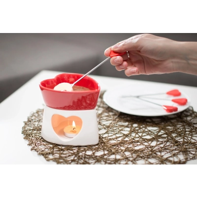 Zestaw do Czekoladowego Founde + Ogrzewacz + Widelczyki