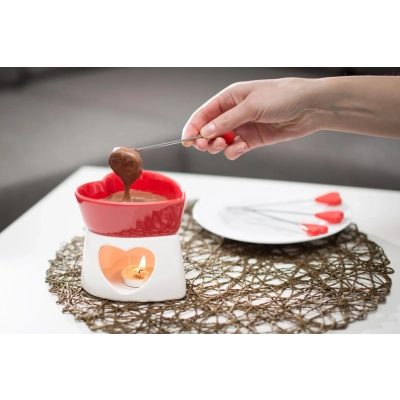 Zestaw do Czekoladowego Founde + Ogrzewacz + Widelczyki