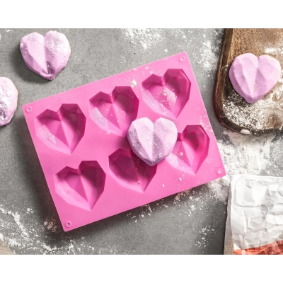 Foremka do Pieczenia Muffinek - Serduszka 3D