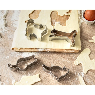 Foremki na Ciastka KOTKI - Wykrawacze do Pieczenia 4 szt.