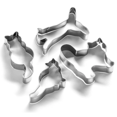 Foremki na Ciastka KOTKI - Wykrawacze do Pieczenia 4 szt.