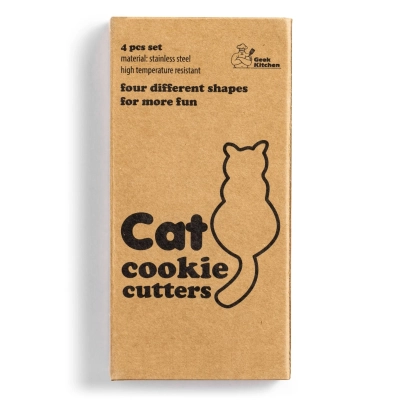 Foremki na Ciastka KOTKI - Wykrawacze do Pieczenia 4 szt.