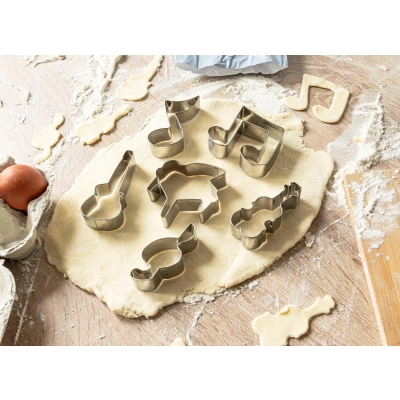 Foremki do Ciastek i Wypieków - Muzyczne Instrumenty 6 szt.