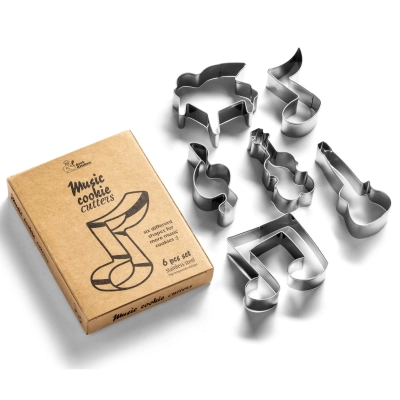 Foremki do Ciastek i Wypieków - Muzyczne Instrumenty 6 szt.
