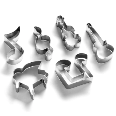 Foremki do Ciastek i Wypieków - Muzyczne Instrumenty 6 szt.