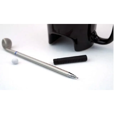 Kubek Golfowy z Dziurą, Piłeczką i Długopisem-Kijem