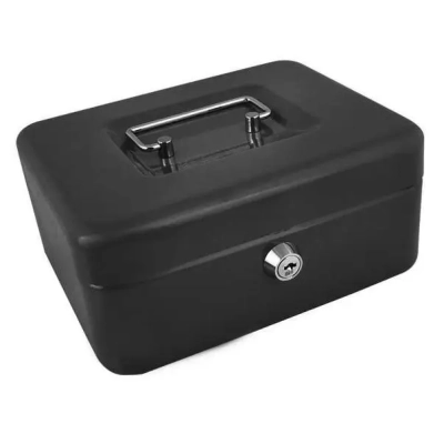 Kasetka Metalowa Sejf na Pieniądze Bilon Banknoty + Kluczyki