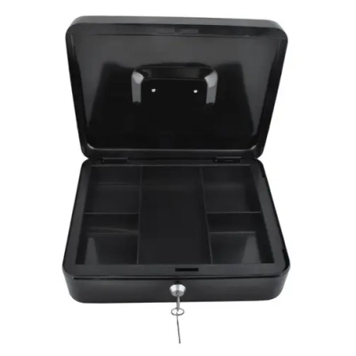 Duża Metalowa Kasetka Skrytka Sejf na Pieniądze + Klucze