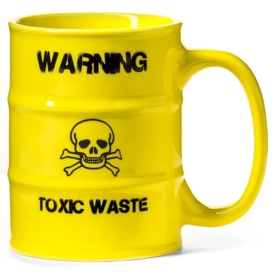 Żółty Kubek TOXIC WASTE - Toksyczne Odpady