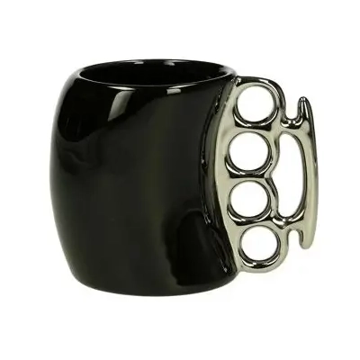 Czarny Kubek Twardziela 360 ml - Prezent dla Silnego Mężczyzny