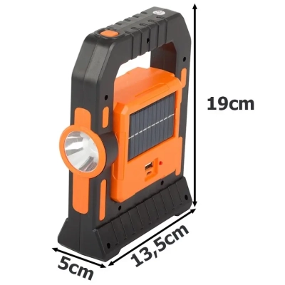 Solarna Lampka Turystyczna LED pod Namiot - Światło z Funkcją Powerbanku