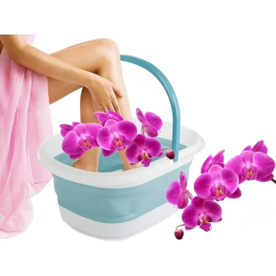 Składana Miska Silikonowa do Masażu Stóp z Wypustkami