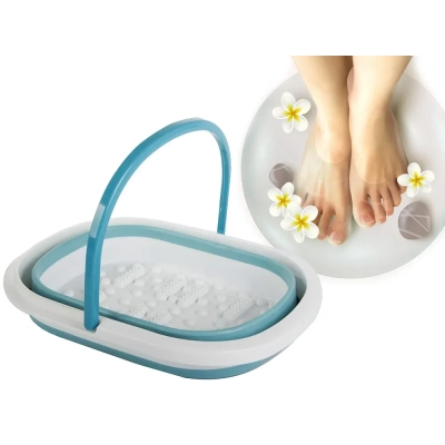 Składana Miska Silikonowa do Masażu Stóp z Wypustkami