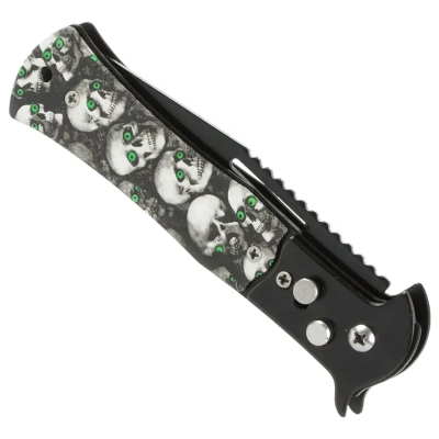 Składany Stalowy Nóż Taktyczny Wojskowy - Scyzoryk z Blokadą