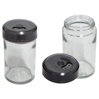 Przyprawnik Organizer Obrotowy 360° na Przyprawy - 6 Szklanych Pojemników z Dozownikiem