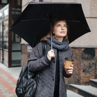 Duży Składany Parasol Automatyczny - Mocny Stelaż + Pokrowiec