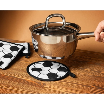 Piłkarskie Rękawice Kuchenne z Podkładką - Prezent dla Fana Futbolu