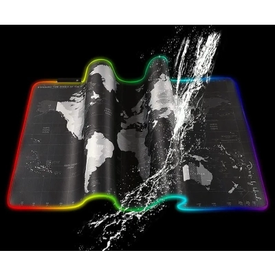 Podświetlana Podkładka pod Mysz Myszkę LED - Mapa Świata XXXL