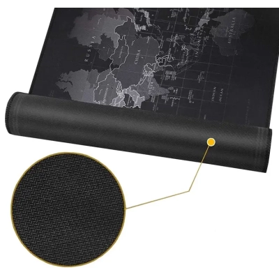 Podświetlana Podkładka pod Mysz Myszkę LED - Mapa Świata XXXL