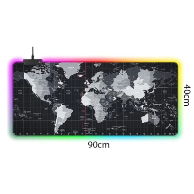 Podświetlana Podkładka pod Mysz Myszkę LED - Mapa Świata XXXL