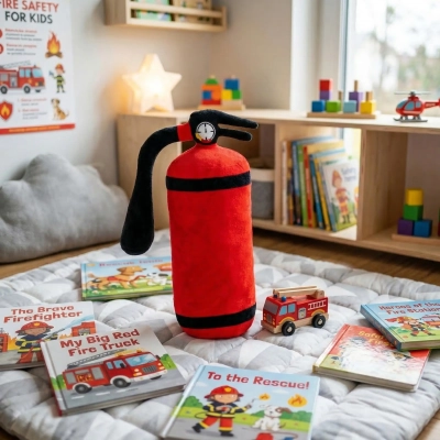 Miękka Poduszka Gaśnica - Prezent dla Strażaka