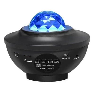 Projektor Gwiazd RGB - Lampka Nocna LED z Głośnikiem Bluetooth + Pilot
