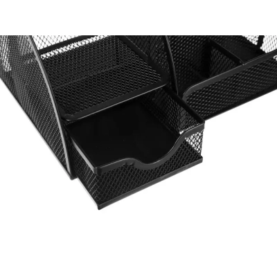 Organizer na Biurko 6 Komór + Szuflada - Pojemny Przybornik do Pracy i Domu