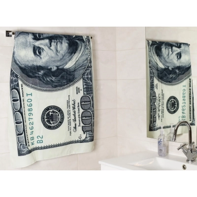 Ręcznik Kąpielowy Plażowy DOLAR $ - Banknot 100 USD