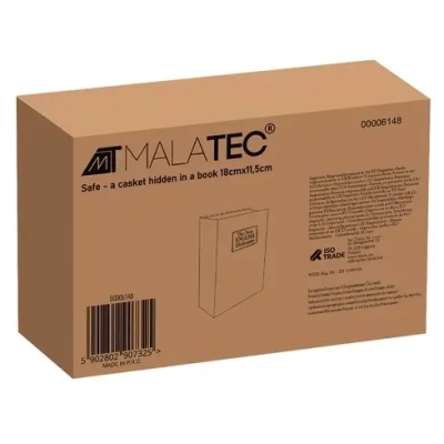 Sejf Kasetka Metalowa - Książka Podręcznik Skrytka na Pieniądze + Klucz