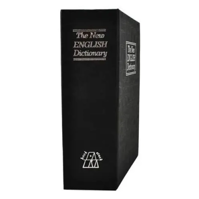 Sejf Kasetka Metalowa - Książka Podręcznik Skrytka na Pieniądze + Klucz