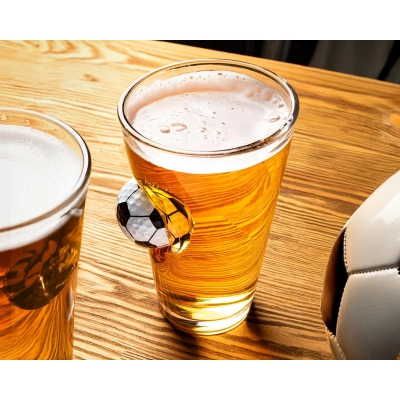 Szklanka PIŁKA NOŻNA - Uwięziona Piłka w Szkle 450 ml - Prezent dla Kibica