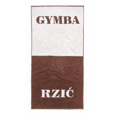 Ręcznik Kąpielowy GYMBA RZIĆ - Prezent dla Ślązaka, Hanysa, Górnika
