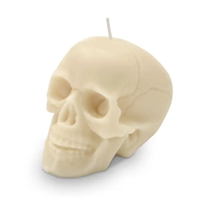 Zestaw Świec na Haloween CZASZKI 3 szt. – Mroczny Prezent dla Fanów Gotyku i Horroru