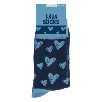 Skarpetki Papa - Serduszka dla Najlepszego Taty na Dzień Ojca - rozmiar 42-46