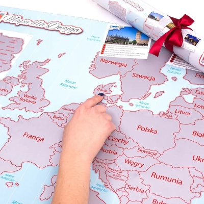 Mapa Europy dla Dwojga - ZDRAPKA DLA PAR