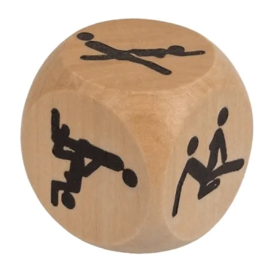 Drewniana Kostka Kamasutra z Pozycjami - Prezent dla Pary