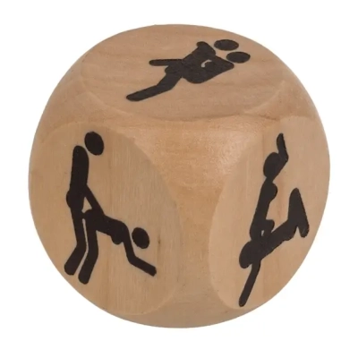 Drewniana Kostka Kamasutra z Pozycjami - Prezent dla Pary