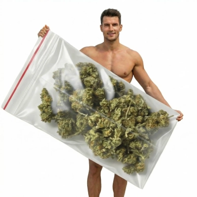 Ręcznik Kąpielowy Zioło Marihuana - Śmieszny Prezent dla Chłopaka