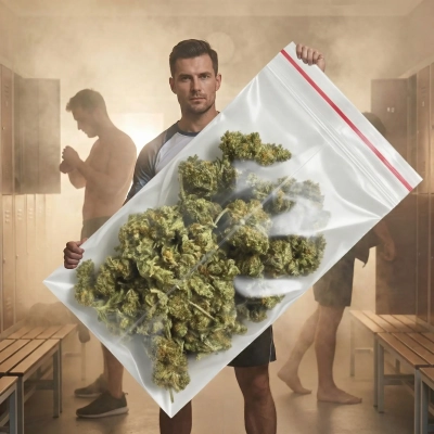 Ręcznik Kąpielowy Zioło Marihuana - Śmieszny Prezent dla Chłopaka