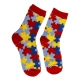 Skarpetki Puzzle - Kolorowy Gadżet dla Miłośników Układanek - rozmiar 36-42