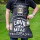 Fartuch Kuchenny - Love My Meat - Prezent dla Gotującego Mężczyzny