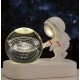 Lampka Astronauta z Kryształową Kulą - Układ Słoneczny LED