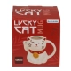 Czarny Kubek Lucky Cat - Kot Szczęścia 500 ml - Motyw Japońskiego Kota Maneki-neko