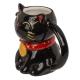 Czarny Kubek Lucky Cat - Kot Szczęścia 500 ml - Motyw Japońskiego Kota Maneki-neko