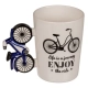 Kubek Kolarza z Napisem i Uchwytem w kształcie Roweru - 300 ml