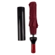 Elegancka Bordowa Parasolka w Etui w kształcie Butelki Wina