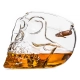 Kuloodporna Szklanka Czaszka do Whisky z Zatopionym Pociskiem