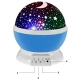 Lampka Nocna LED Projektor Gwiazd - Kula Obrotowa 360°