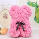 Różowy Miś z Róż - 25 cm + Pudełko na Prezent